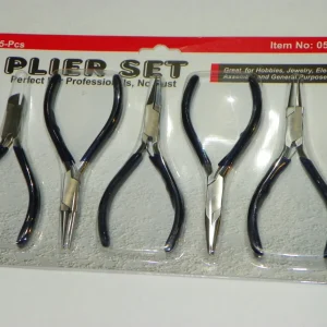 5 Piece Mini Jewelry Pliers Set - Precision Wire Crafting Hand Tool Kit